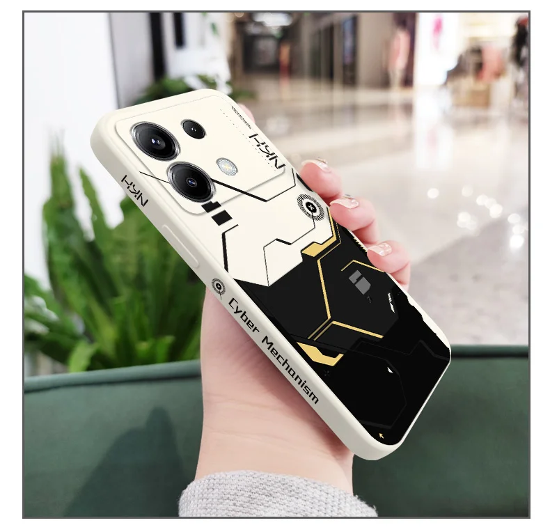 Gold Maschinen Telefon Fall Für Xiaomi Poco F8 F7 X7 X6 F6 M6 M5 M5S F5 X5 F4 X4 M4 F3 X3 Ultra Pro GT Silikon Abdeckung – Detail 8