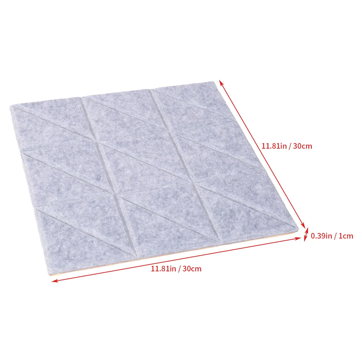 Self-Adhesive Acoustic Panels, 12Pcs 12X12X0.4Inch Sound Absorbing Panels, Decorative Soundproof Wall Panels D