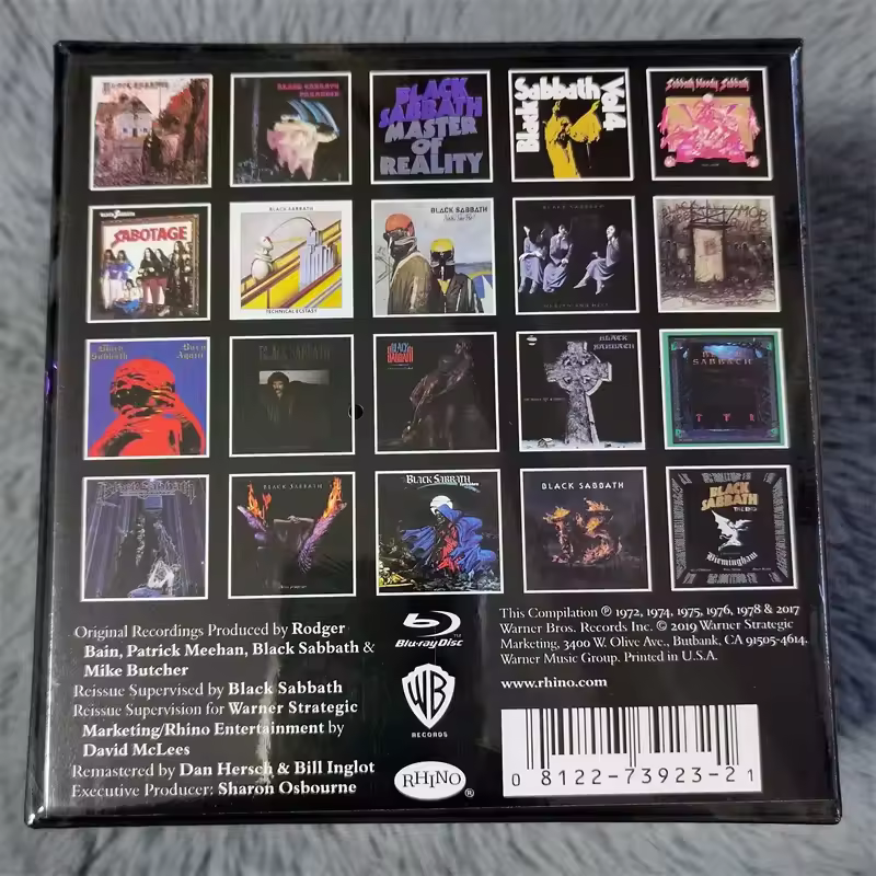 Music CD Black Box Heavy Metal Rock Ozzy Osbourne The Complete Original Album 22pcs Music Record+BD Cosplay Soundtracks Box Gift - Image 2