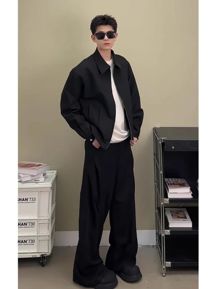 

Ранняя осень, корейская мужская одежда Bla Adstrative Jaet ort, верхняя одежда Aosphere Feeling Top Youth Faion, смесь полиэстера