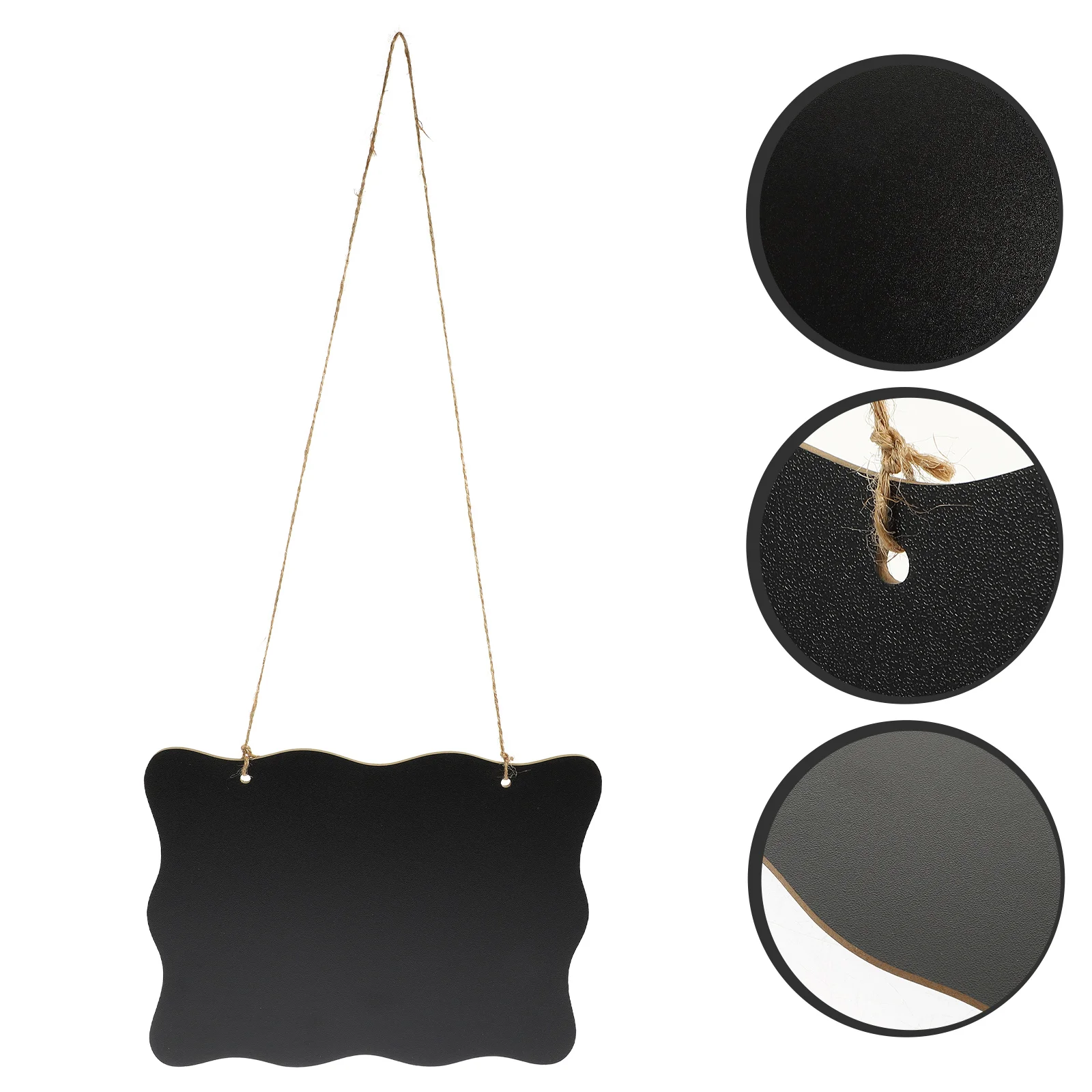 Small Chalkboard Sign Wall Hanging Double Sided Message Board for Door Decor Shop Office Use High Grade Density Board Reusable