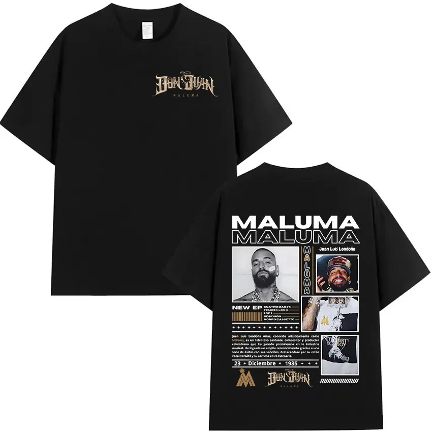 Rapper MALUMA 2024 Album Graphic T Shirt Men's Hip Hop Retro Style Short Sleeve T-shirt Fashion Oversized Cotton Tees Streetwear image 4