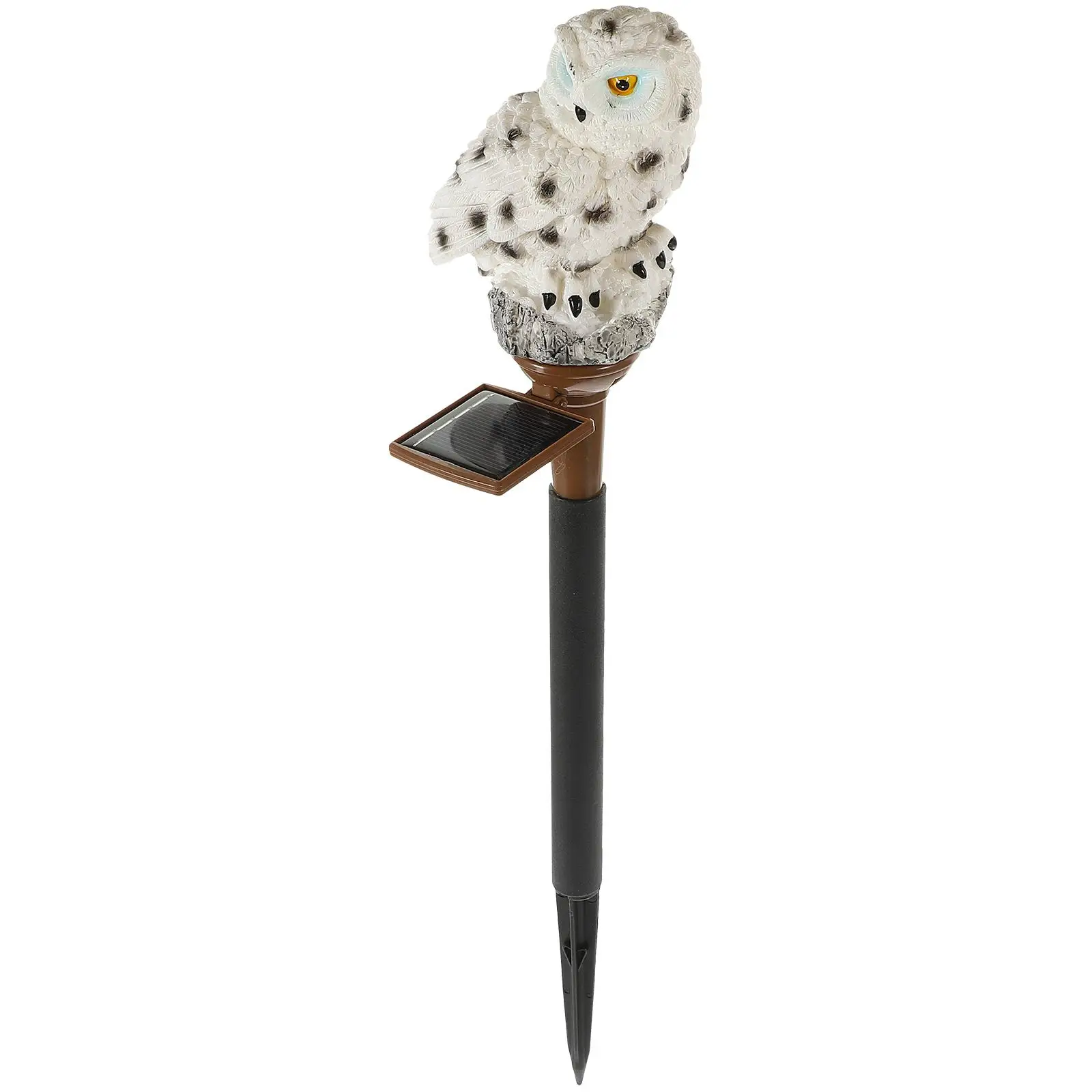 

Solar Ground Plug Light Outdoor Yard Lamp Owl Stake Lights Solar Powered Decorative Garden Landscape Resin Waterproof