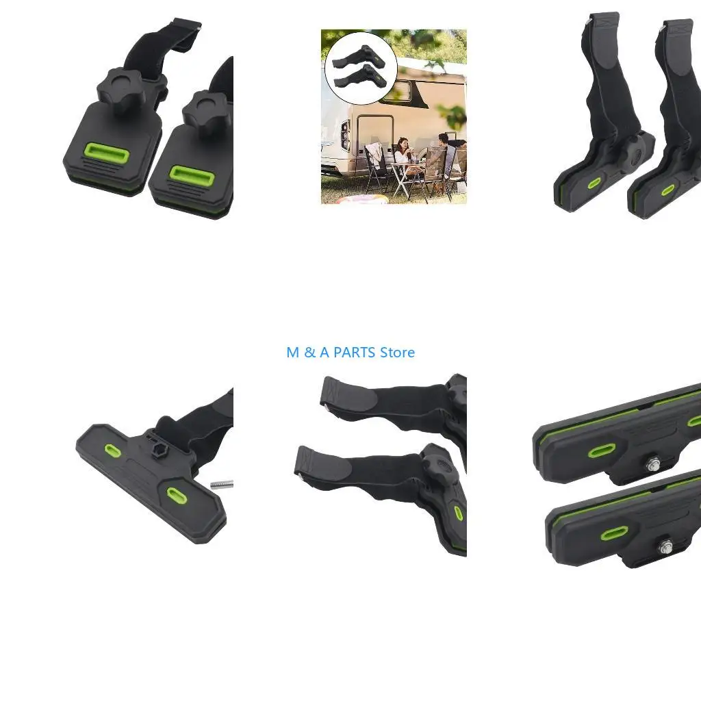 U1JF Pack Of 2 Heavy Duty Car  Awning Clips Awning Protector Car Awning Grippers Designed for Maximums Hold & Tear Prevention