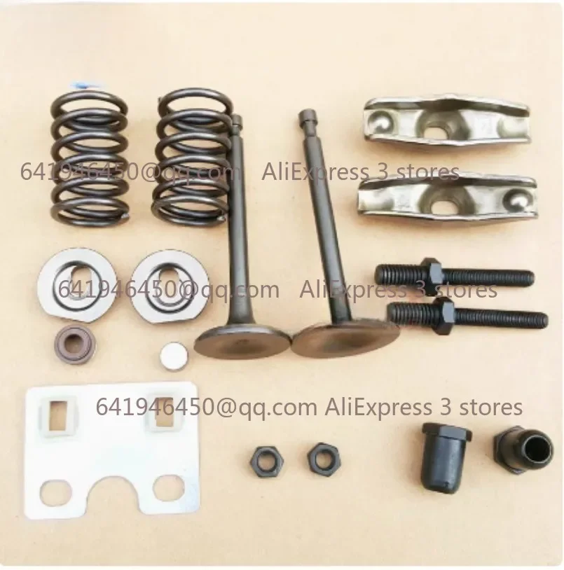 GX160 168F 170F 177f 188f GX390 190F Gx420 192f Gx440 Valve, Rocker Arm, Guide Plate, Lock Clip, Oil Seal, Valve Spring Assembly