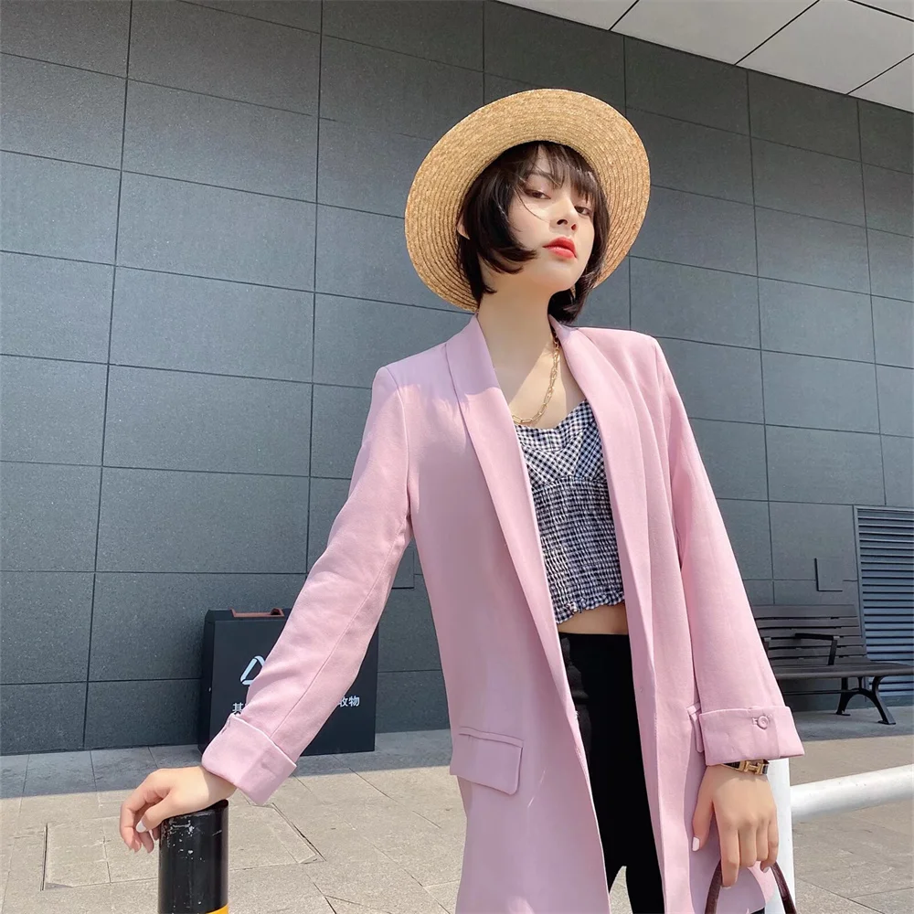 بدلة بلون سادة أساسية متفجرة للنساء ، معطف بزر حقيبة ، ملابس الربيع والصيف ، جديد ، 2024ZAR #2