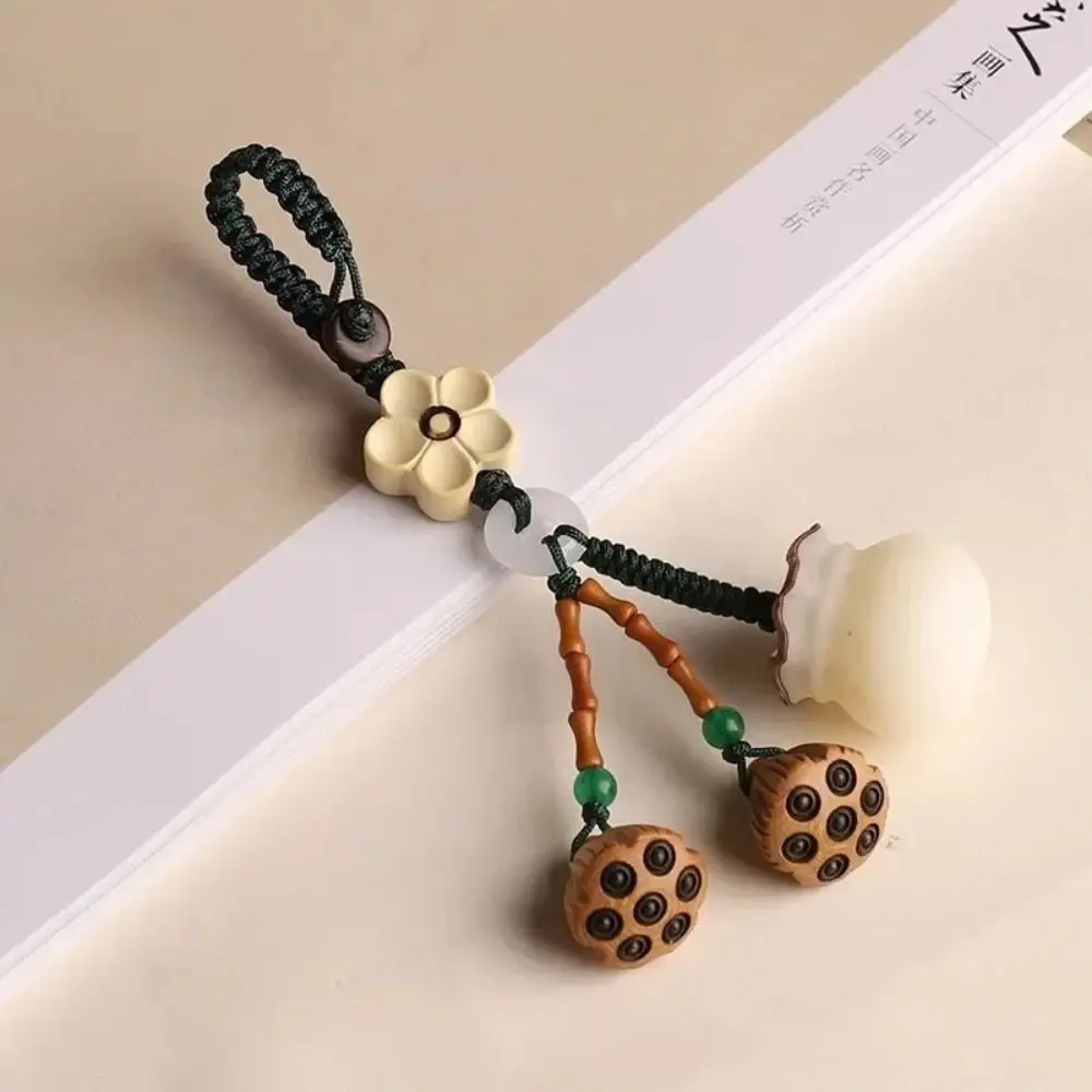 New Bodhi Lotus Car Keychain Lianpeng Wallet Bodhi Keychain Green Taomu Lianpeng Mobile Phone Chain Phone