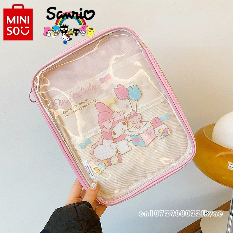 Sanrio Transparante Make-Up Tas Modieuze Hoge Kwaliteit Pvc Multi-Functionele Opbergtas Cartoon Grote Capaciteit Draagbare Handtas