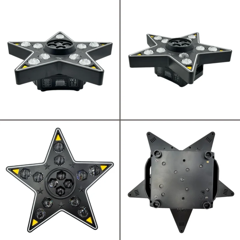 معدات DJ RGBW LED ضوء شعاع الرأس المتحرك 4in1 تدوير ستروب مصباح للملهى الليلي بار مرحلة الحفلات عيد الميلاد