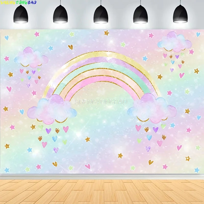 

Baby Shower Happy Birthday Party Photography Backdrops Newborn Kids Air Balloon Princess Tropical Jungle Photo Background BB-05