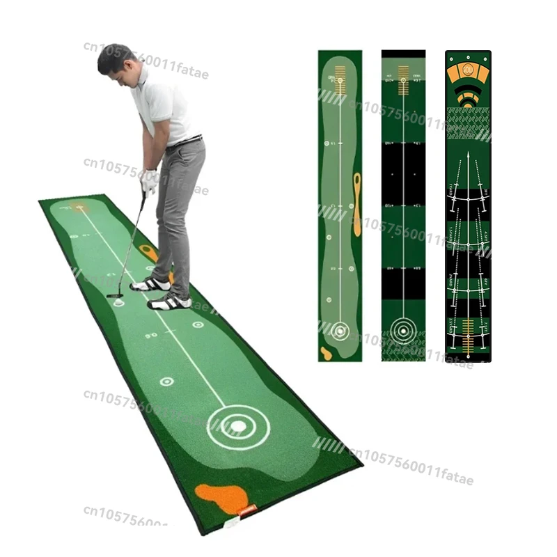 

Indoor and Outdoor Golf Putter Practice Blanket, Putter Training Mat, Green Blanket, Putter Practitioner, Ruler, Washed