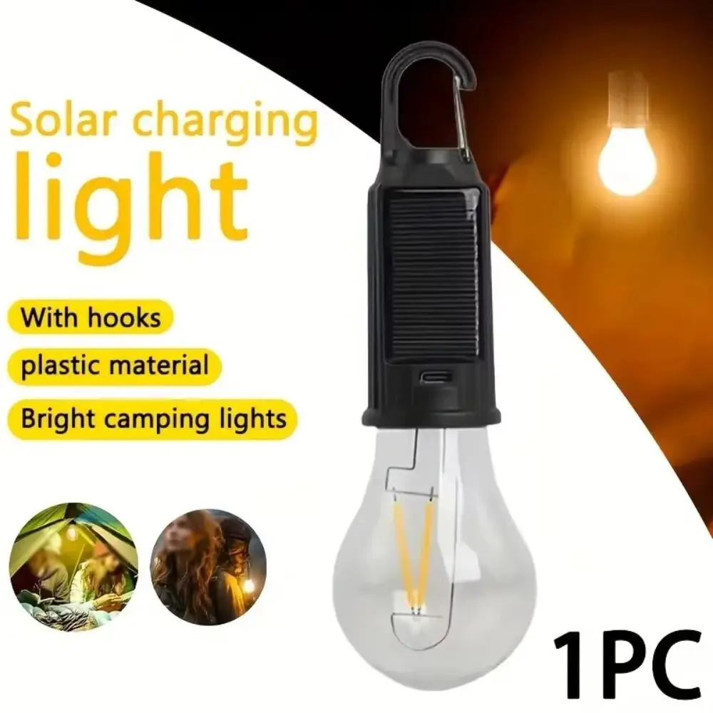 Solar Powered Solar Powered LED Lamp USB Rechargeable Handheld LED Lighting Lantern Waterproof LED Light Camping Lamp