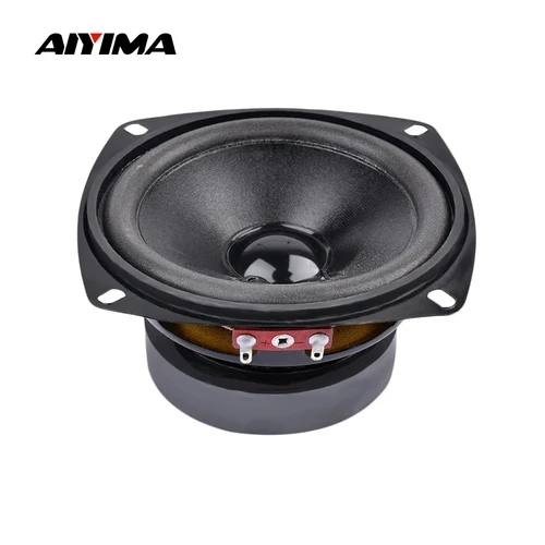 AIYIMA 1 Uds. Altavoz de sonido portátil de rango completo de 4 pulgadas 8 Ohm 50W TV ordenador Woofer altavoces de Audio DIY para cine en casa