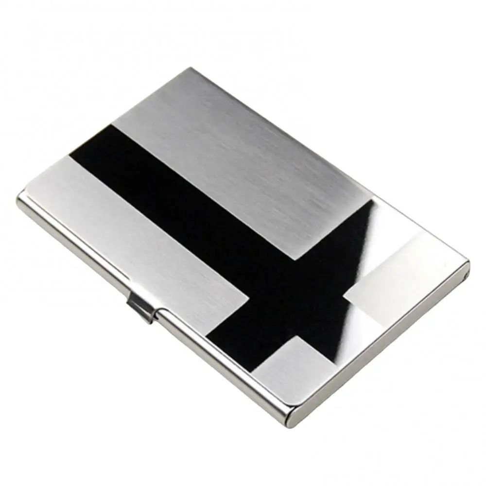 Fashion Stainless Steel Case Pocket Box Business ID Credit Card Holder Cover