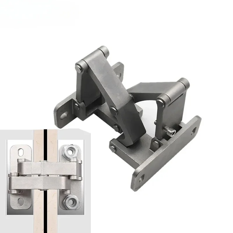 Stone door hinge Fire hydrant heavy-duty invisible door concealed door stainless steel folding hinge fire box