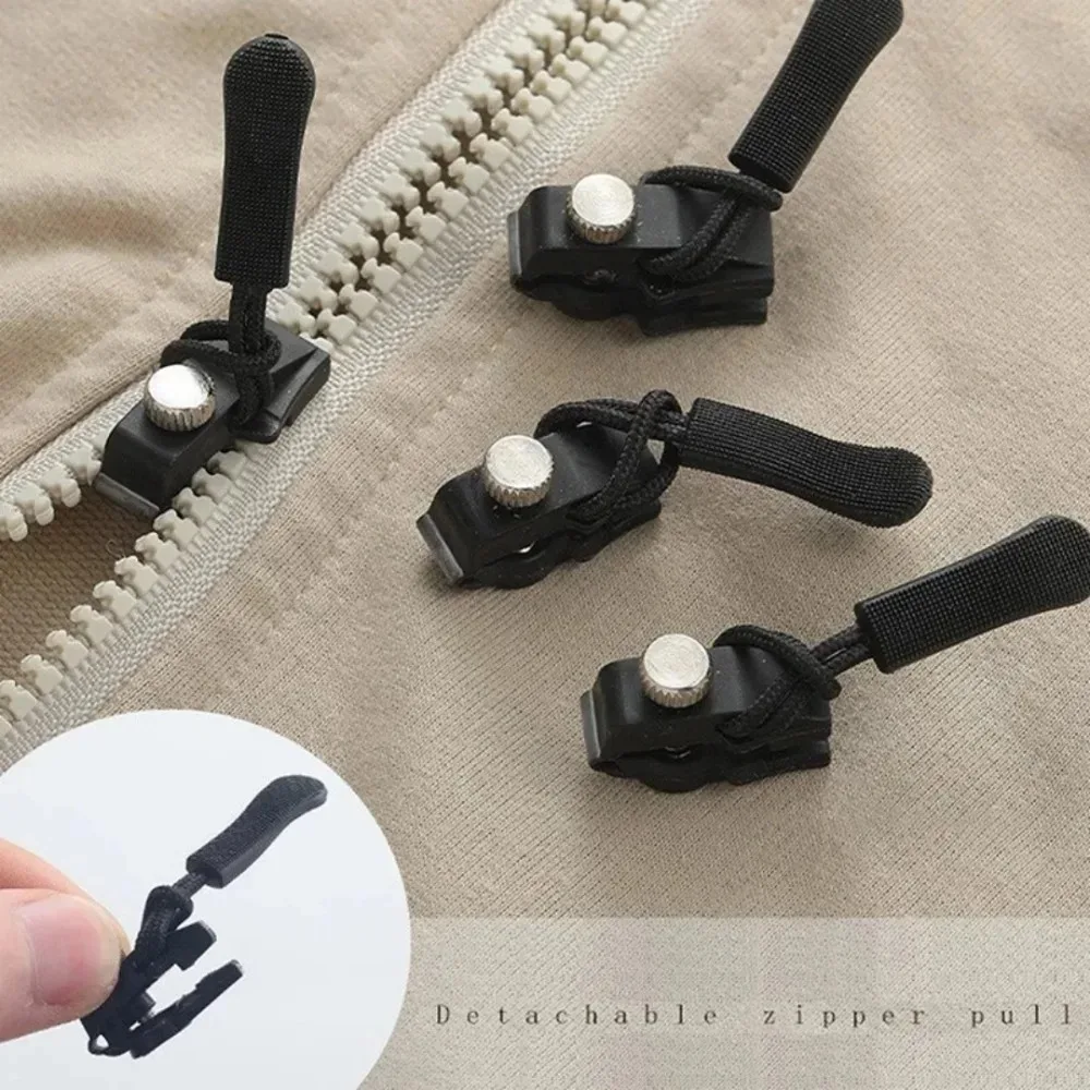 3/6Pcs Quick Release Zipper Slider Lock, Universal Detachable Repair Parts for Jacket Luggage Backpack Bag Accessories