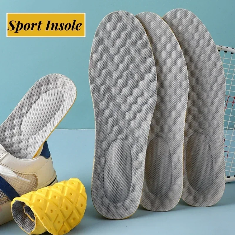 Sports Massage Shoes Insoles Super Soft Running Insole for Feet Shock Absorption Baskets Shoe Sole Arch Support Orthotic Insoles