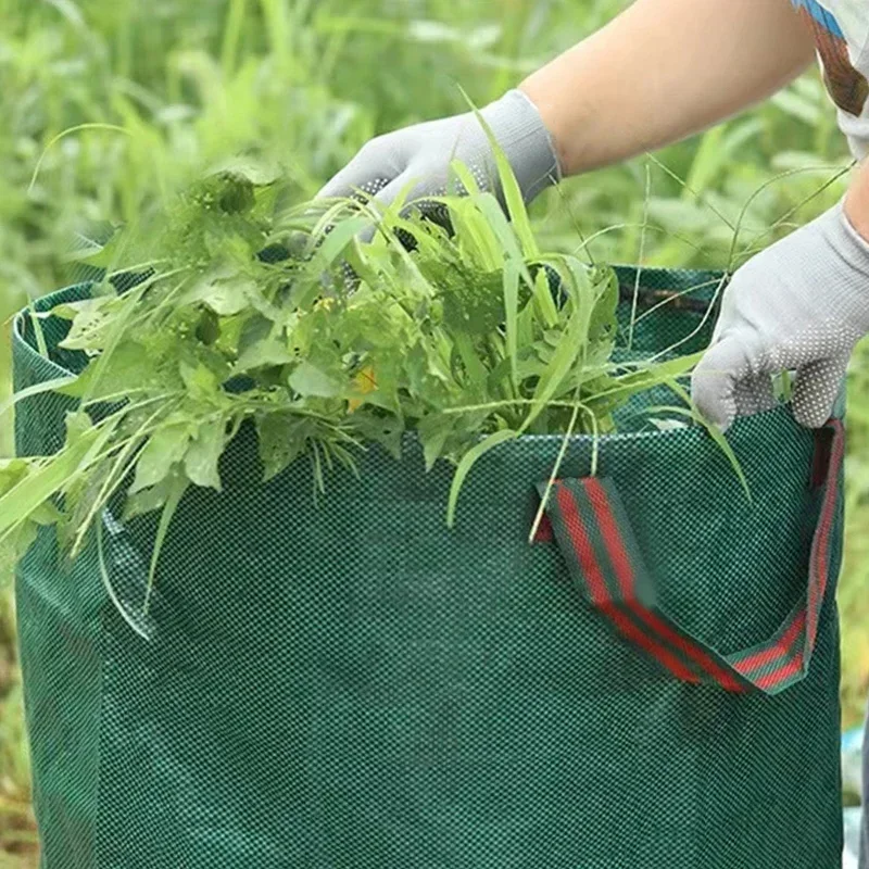 

Easy to carry and store large garden garbage bags in the garden, with a 300L foldable waterproof design