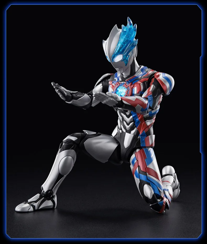 In Stock BLOKEES Ultraman Blazar Fadlan Armor LEGENO EOITION Assembled Movable Model Toys Spiral Burrade Rainbow Slash