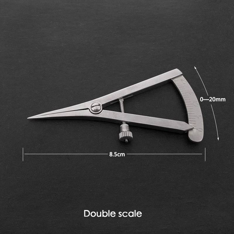 Jauge à œil en acier inoxydable, conception à Double paupière, règle de mesure, concepteur de positionnement, Instrument en plastique cosmétique, mesure I