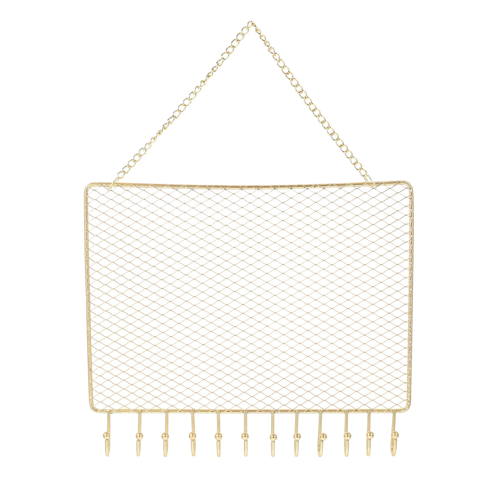 

Mesh Iron Jewelry Hanging Rack Wall-Mounted Earring Organizer Decorative Jewelry Display Stand for Neatly Organizing