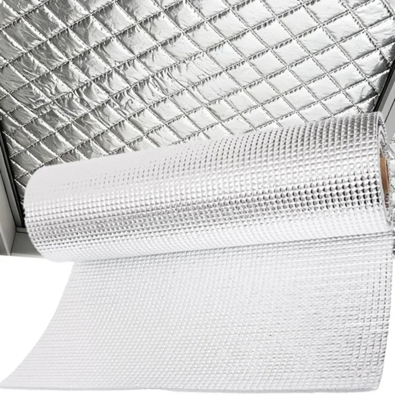 Double Aluminum Foil Cotton Insulation Reflective Heat Cold Shield Thermal Barrier Wrap for Car Garage Roof Pipe Window