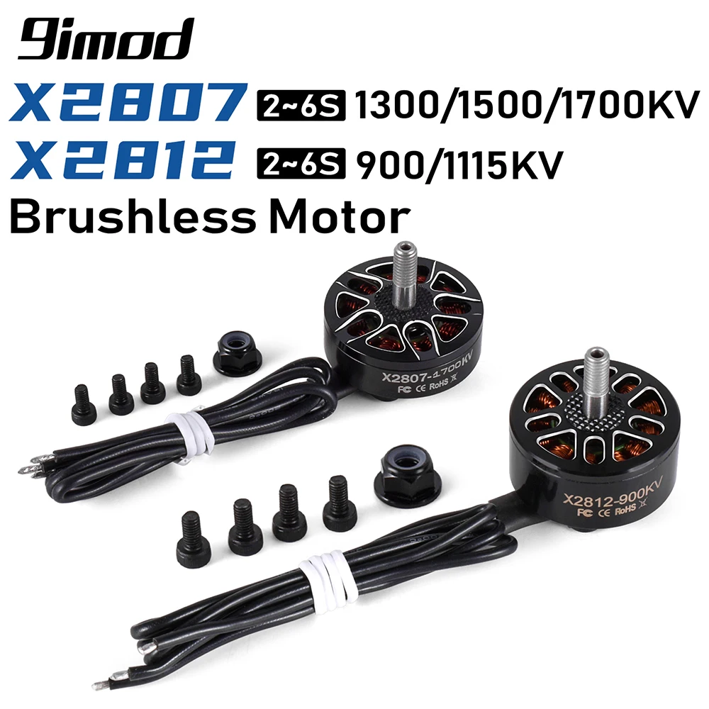 

9IMOD Brushless Motor 4pcs X2807 1300/1500/1700KV X2812 900KV 1115KV for RC Drone