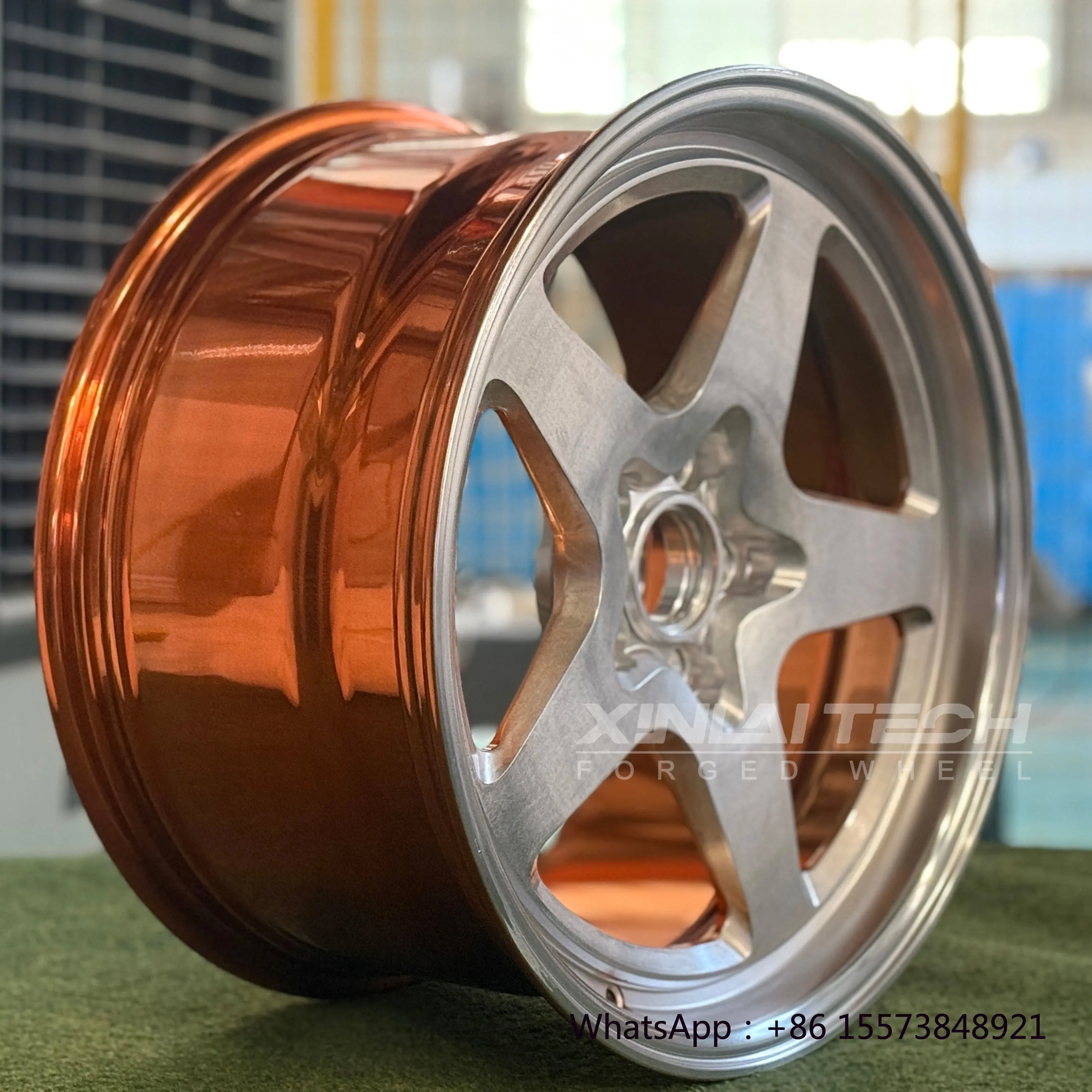 

Satin Bronze 2-piece Forged Wheel Deep Dish Deep Lip Concave Custom Wheels 5x120 5x112 5x114.3 Racing Car Wheel