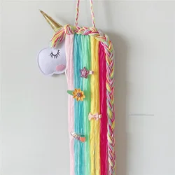 Unicorn Hair Accessories Hanging Decoration Organizer Hairpin Hair Clip Holder Storage Decor Hanger Strip Girl Home