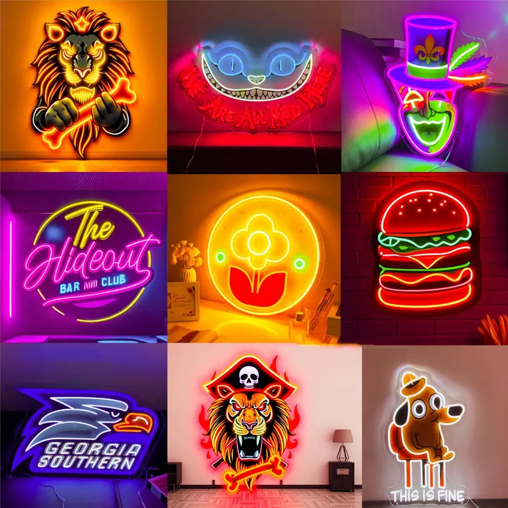 Custom Neon Sign Acrylic LED Neon Personalized Sign Night Lamp for Party Wedding Birthday Business Company Restaurant Wall Decor - view 4