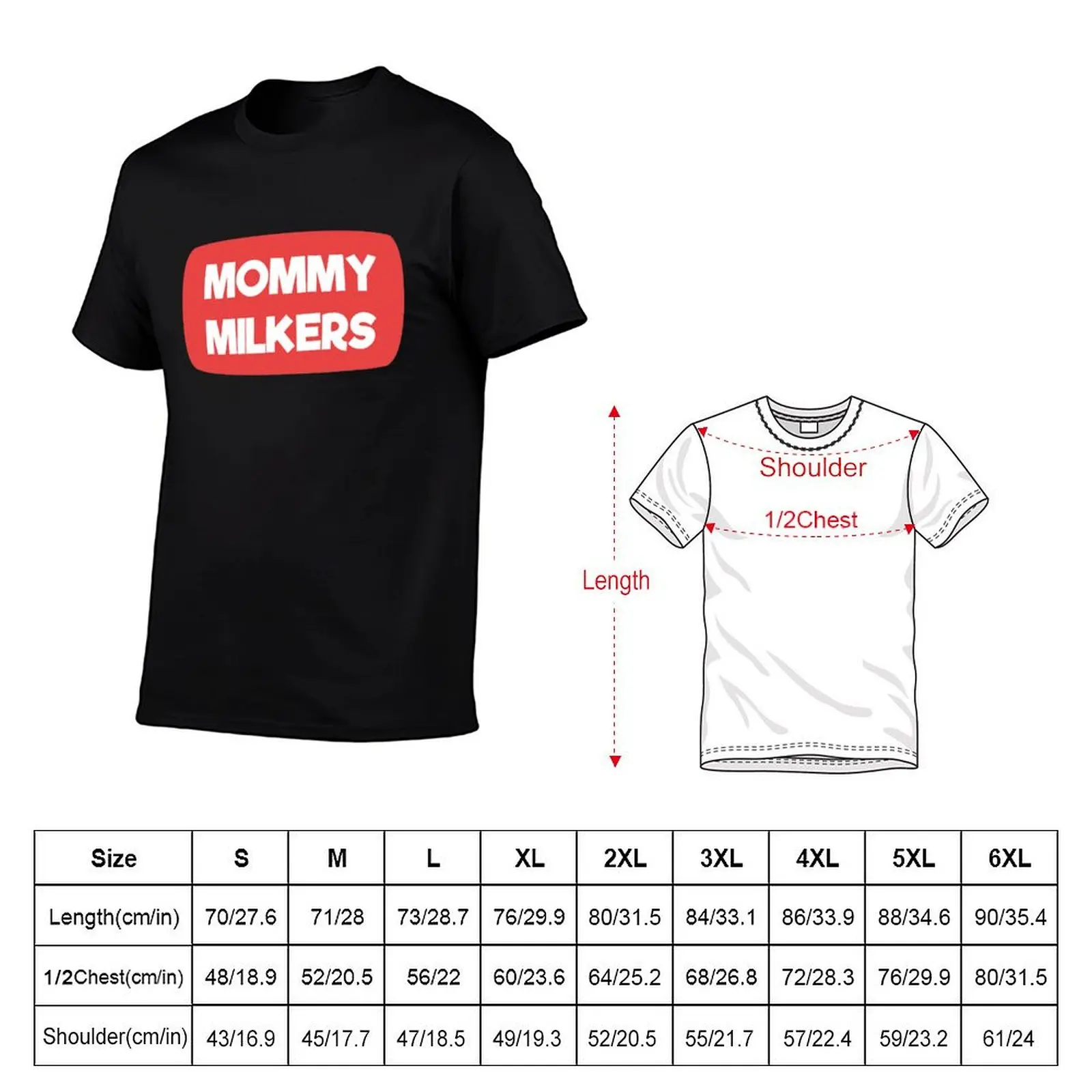 Mommy milkers T-Shirt designer shirts clothes boys animal print mens t shirt graphic