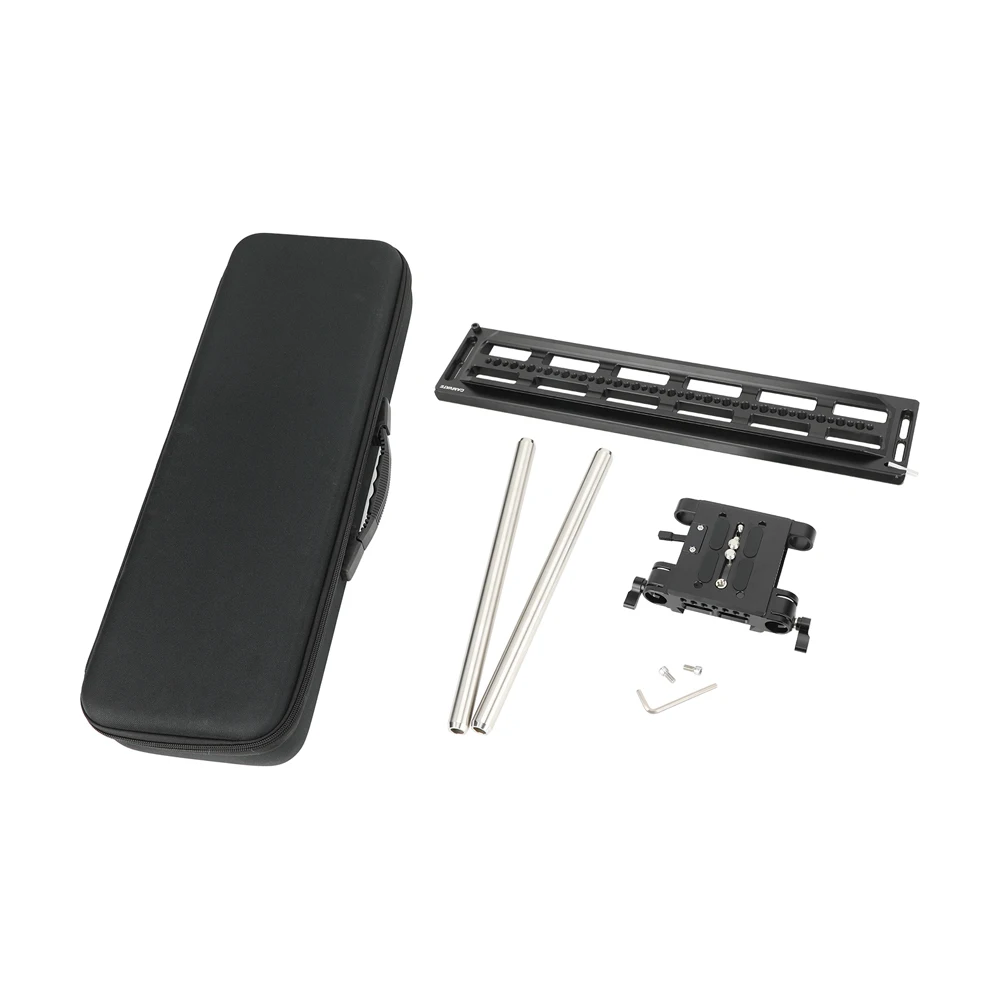 CAMVATE ARRI Coda di rondine standard con piastra a ponte + sistema di supporto asta da studio da 19 mm + aste da 12 pollici Kit spalla fotocamera Accessori da studio