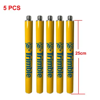 5PCS 25cm Surveying Extension Pole Prism Antenna Extend Section For Trimble R12i R12 R10 R9snR8s R2 GPS 5/8 x 11 thread