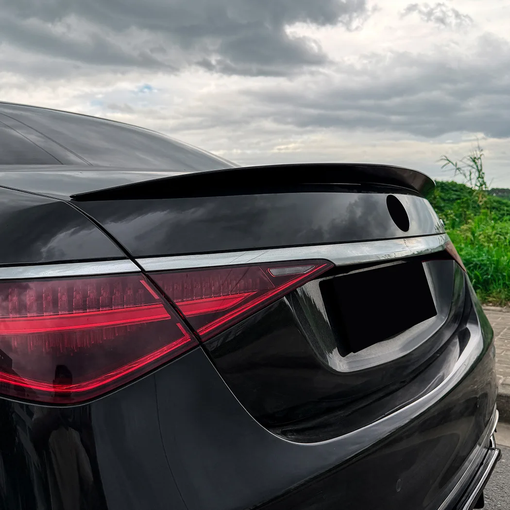 Rear Roof Spoiler For Mercedes S Class W223 2021+ AMG Trunk Wing Exterior Styling Upgrade Auto Body Kit Styling Trim