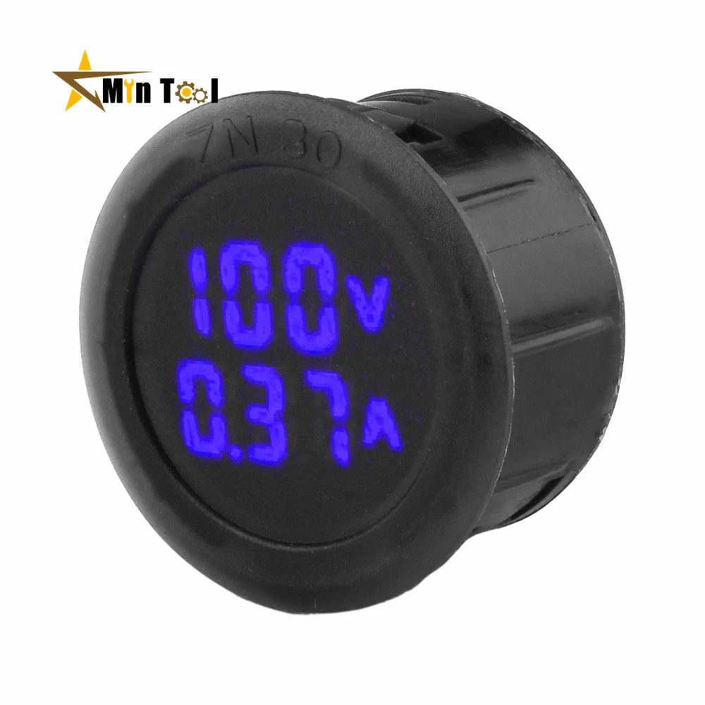 DC 100V 1A/10A/50A /100ADigital Voltmeter LED Digital Display Voltmeter Car Voltage Current Meter Detector Tester Monitor Panel