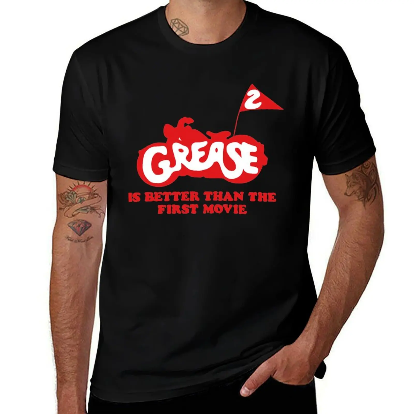 Grease T-Shirt Casual Minimalist Short Sleeve Top T-Shirt