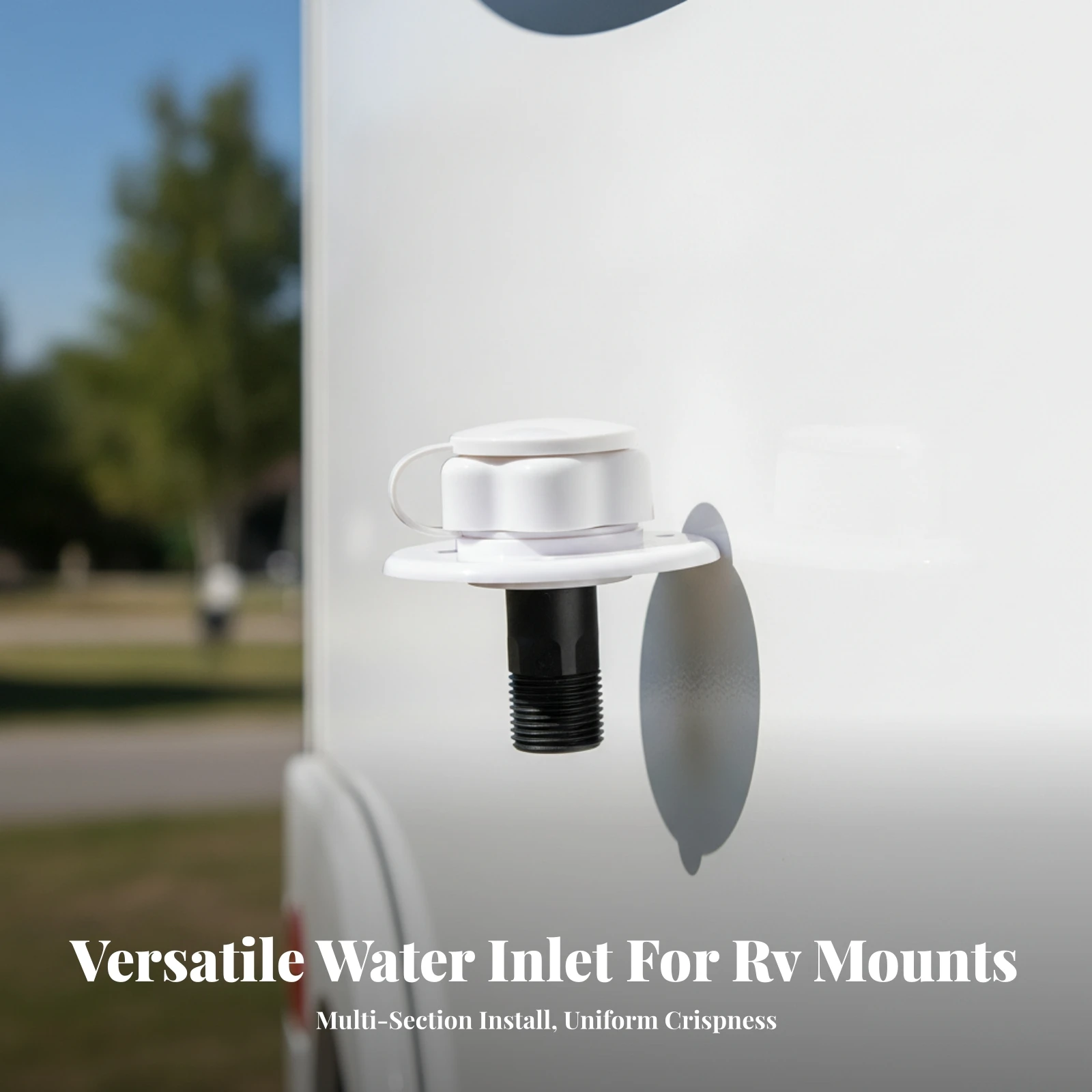 RV Water Inlet Valve Compact RV City Water Inlet Stainless Steel Corrosion-Resistant for RV Builders, Caravans