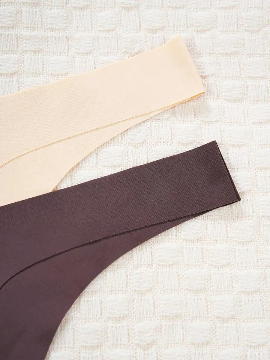 

7 Pack Plain Solid Thong Underwear For Women
