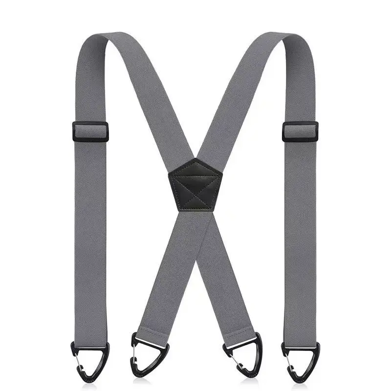 Tirantes para Hombre estilo X Tirantes hebillas Suspensorio Tirantes Hombre Correa elástica Tirantes resistentes regalo del padre 3,8*120 CM