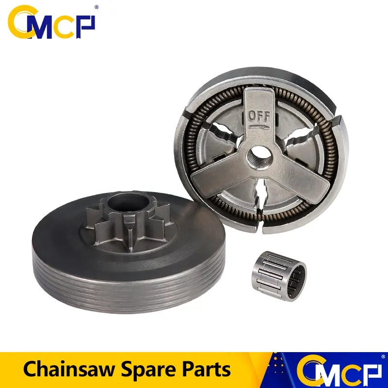 CMCP Clutch Drum+Clutch Cover+Needle Bearing Kit For Chainsaw 4500 5200 5800 45cc 52cc 58cc Chainsaw Spare Parts