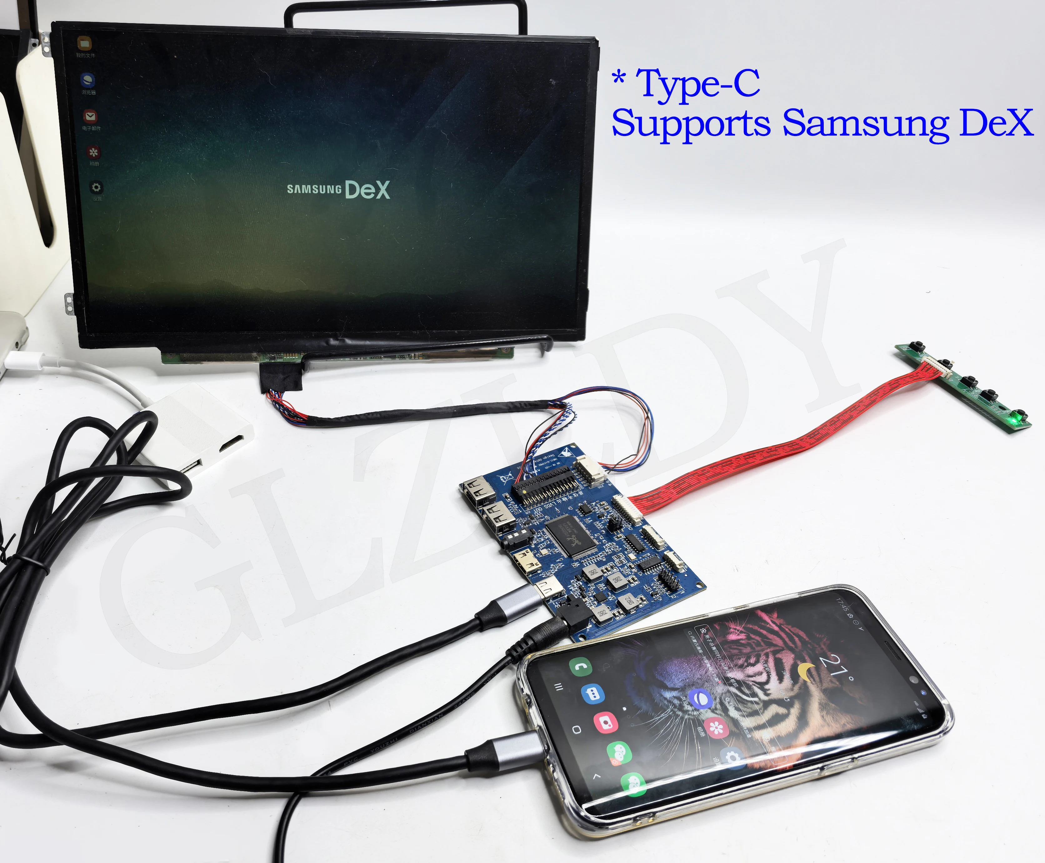40 pin LVDS LCD monitor portable LCD controller board game display panel driver HDMI TYPE-C USB controller 1366*768 1920*1080 view 6