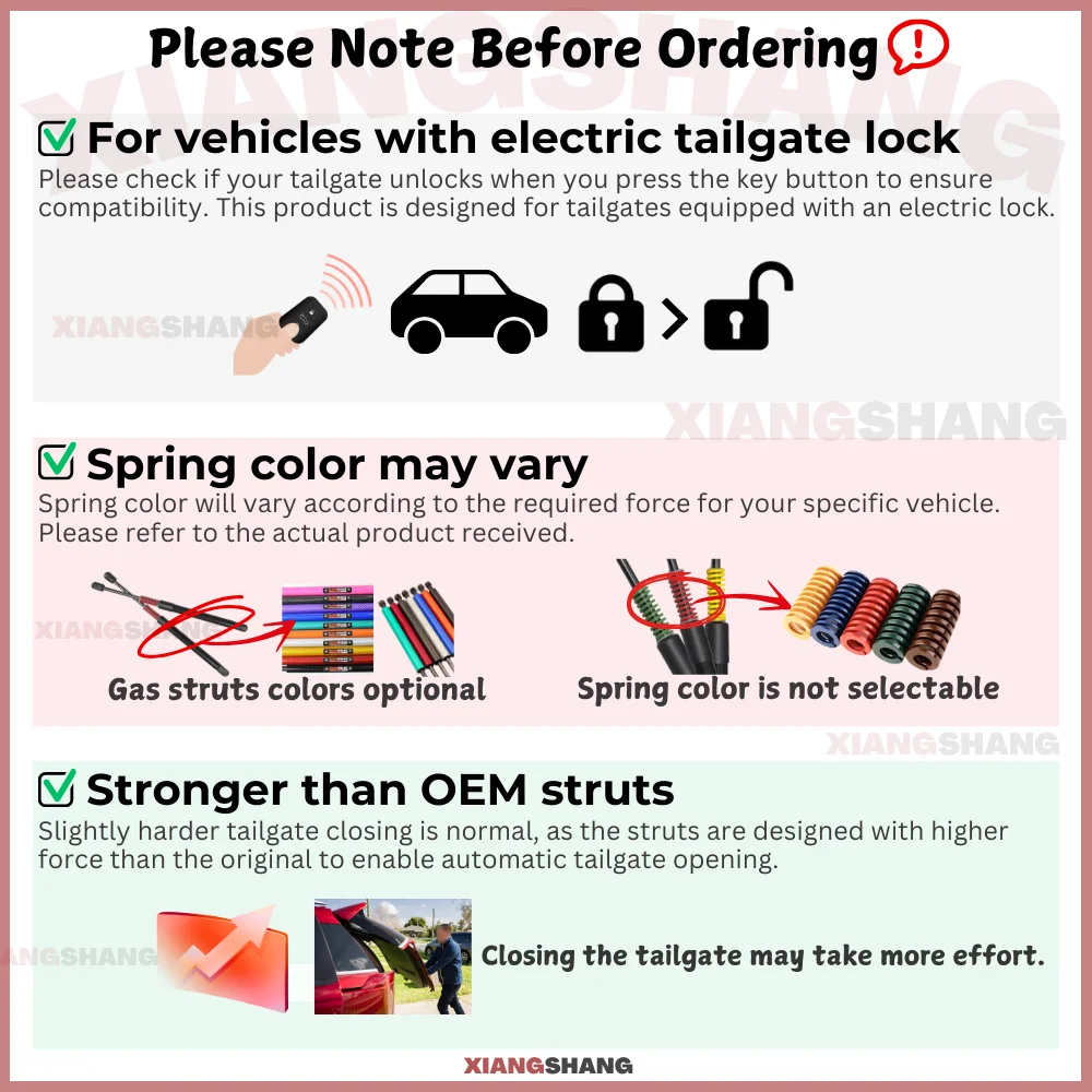 Auto Pop-Up Trunk Struts for Honda Brio (DD1/2) 2011-2018 Hatchback Automatic Opening Gas Lift Supports with Springs 1pcs