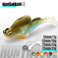 Hunthouse Paddle Tail Swimbait Soft Lure 7g/10g/14g/21g Jig Head Silicone Bait Wobbler Tackle For Pike Perch Swimbaits LW226