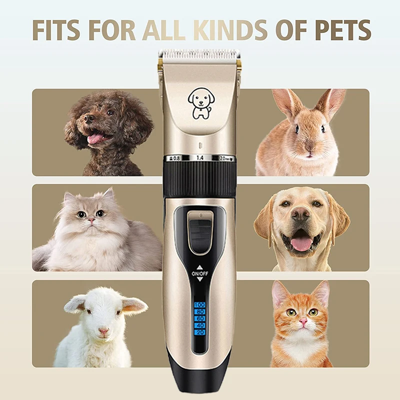 Dog Clipper Dog Hair Clippers Grooming (Pet/Cat/Dog/Rabbit) Haircut Trimmer Shaver Set Pets Cordless Rechargeable Professional image 5