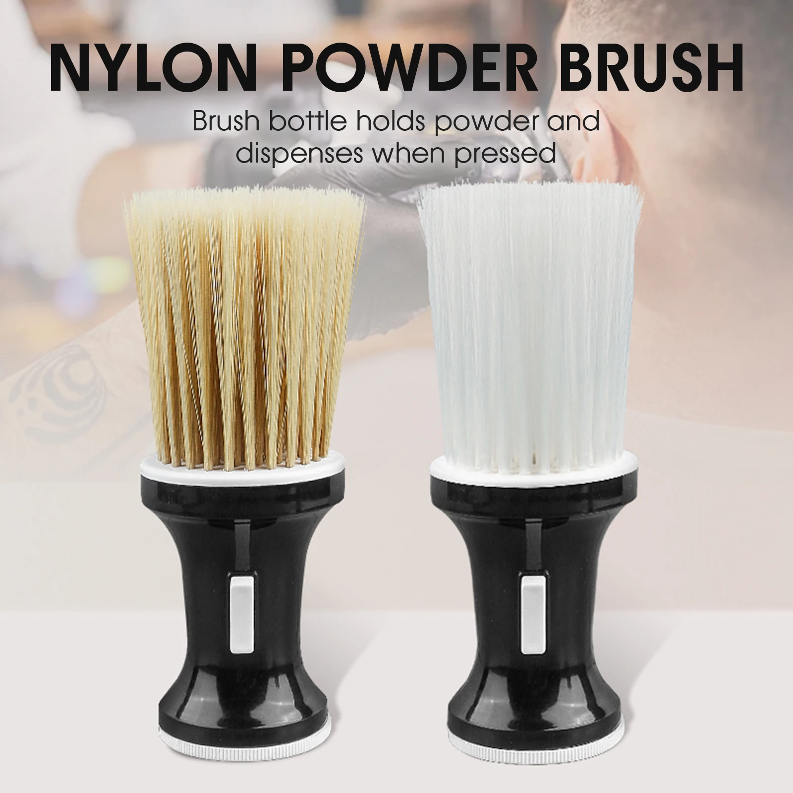 

Щетка из нейлоновой мягкой щетины. Пыльник для шеи и лица. Щетка для чистки сломанных волос. Парикмахерские инструменты для укладки волос можно пушивать.