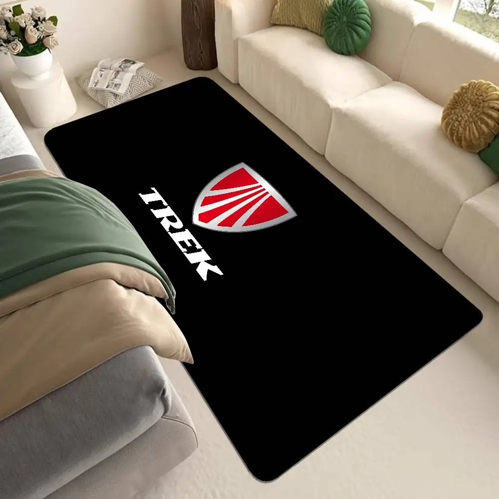 T-TREKS Bicycle Hallway Carpet Non-Slip Laundry Room Mat Laundry Decor Balcony Child Living Room Toilet Rug