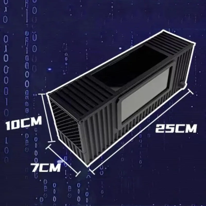 3D Printed Wind Tunnel Display Box For 1/64 1/43 Scale Car Models Ultrasonic Water Mist LED Ambient Light Desktop