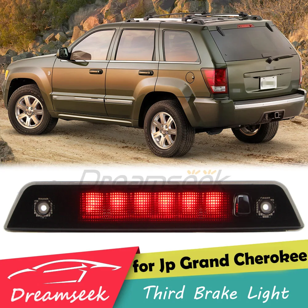 

LED Rear Third Brake Light for Jeep Grand Cherokee 2005-2010 High Mount 3rd Tail Lamp Taillight Stop Smoke Lens Auto Accessory