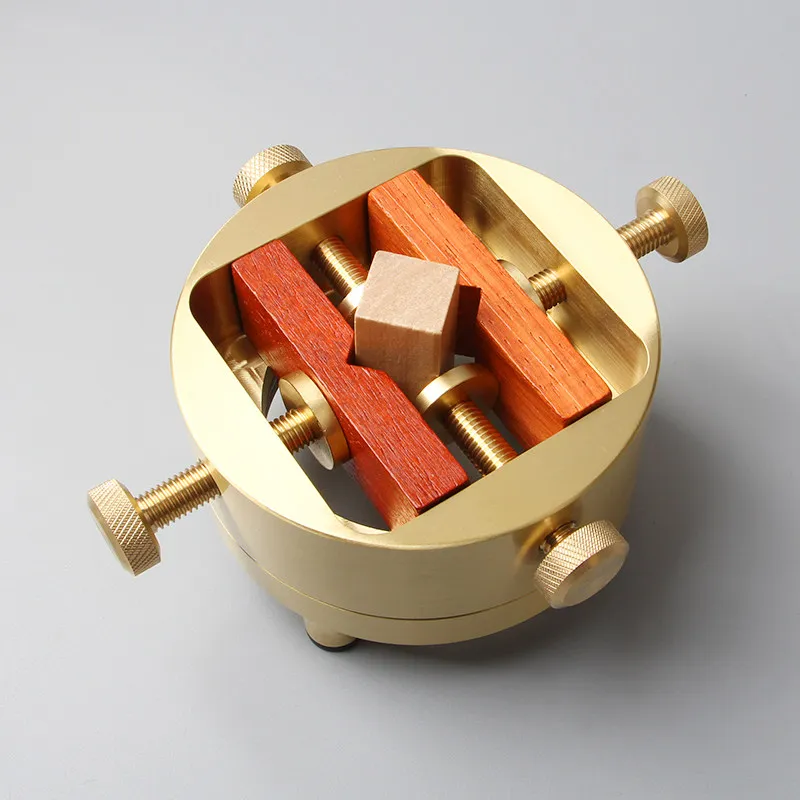 New Four-axis Brass Printing Bed Integrated Printing Table 360-degree Rotary Engraving Bed Seal Stone Seal Cutting Fixture