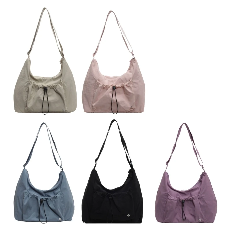 Elegant Nylon Crossbody Bag for Ladies Casual Shoulder Bags Dumpling Purse Versatile Accessory for Date and Daily Use